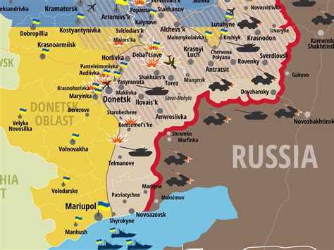 russia ukraine war map